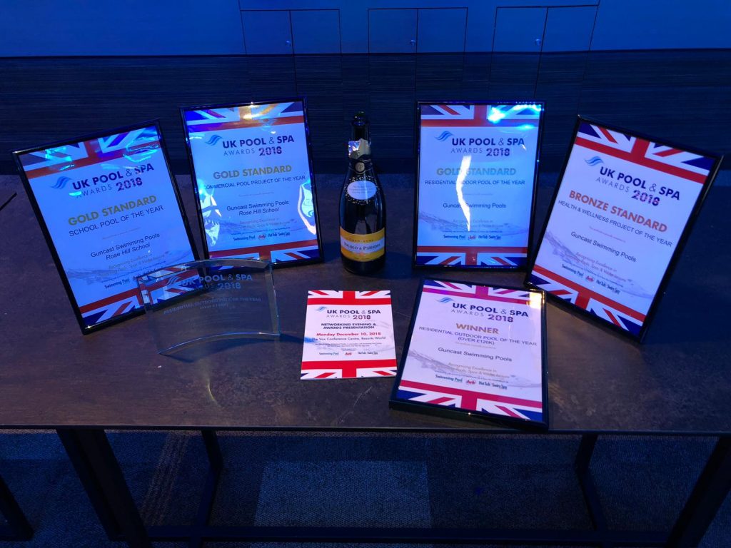 Guncast wins at the 2018 UK Pool & Spa Awards