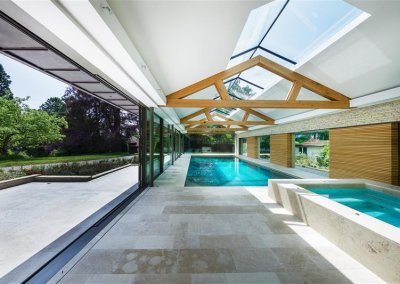 Contemporary Swimming Pool and Spa on Sussex / Surrey Border