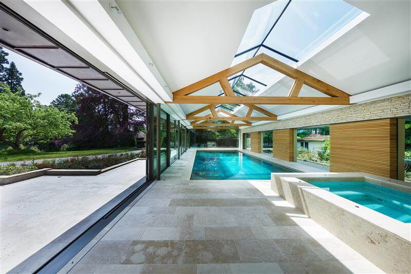 Contemporary Swimming Pool and Spa on Sussex / Surrey Border