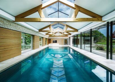 Contemporary Swimming Pool and Spa on Sussex / Surrey Border