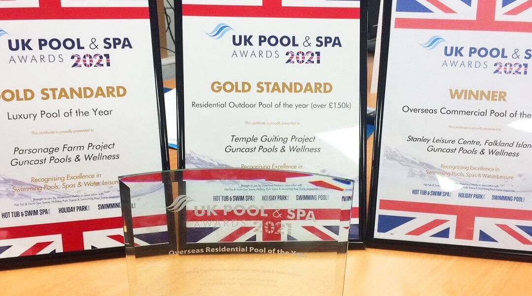 Guncast celebrates three wins at UK Pool and Spa Awards
