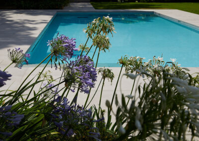 Rustic family swimming pool in North London 5