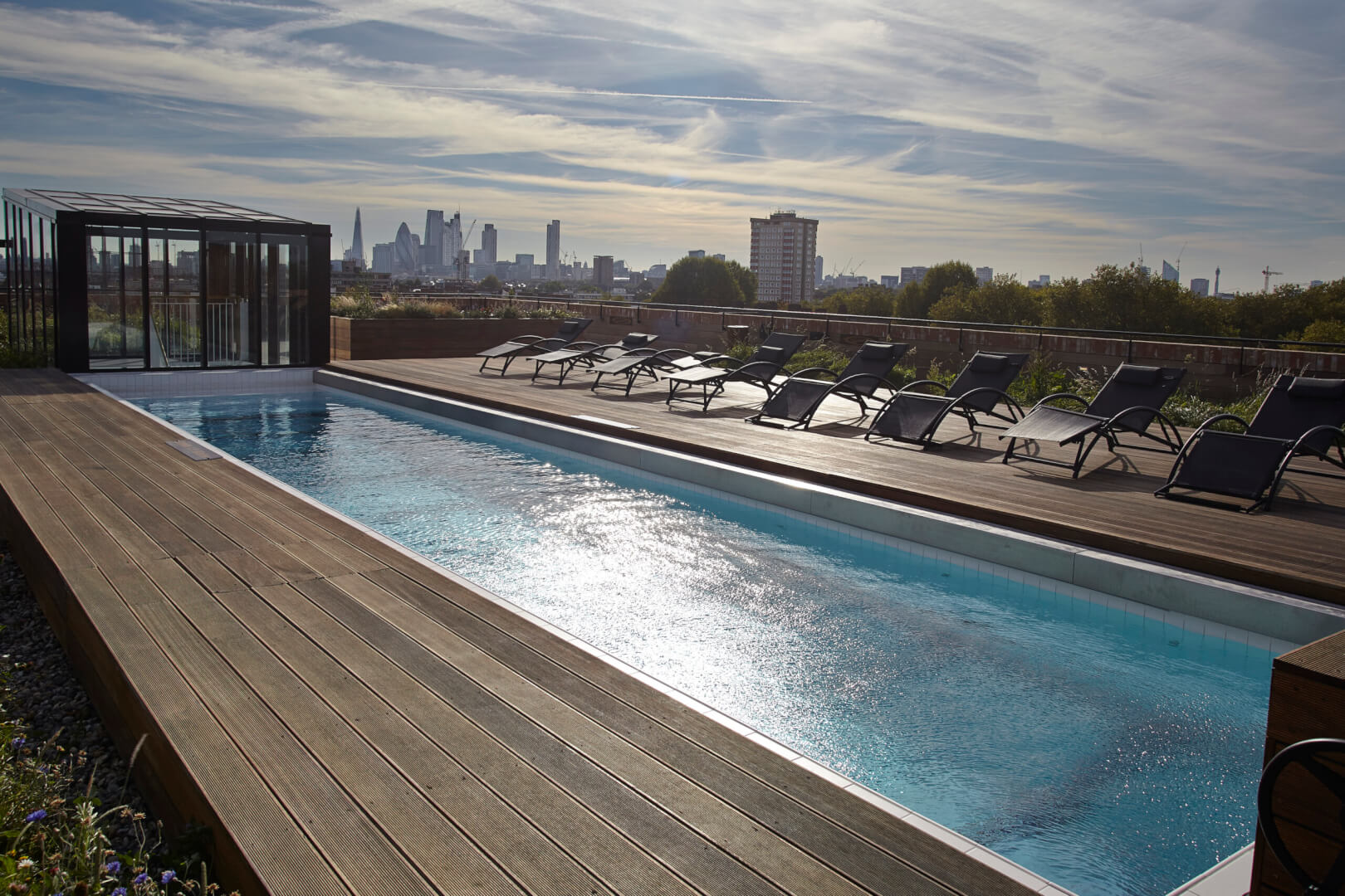 Rooftop Swimming Pool for Luxury apartments - Guncast Pools & Wellness