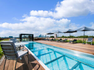 Rooftop swimming pool inspiration for luxury residential property developments 1 Rooftop swimming pool