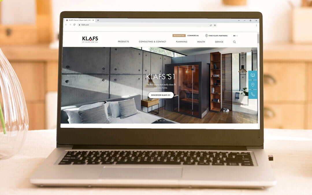 Discover luxury wellness through the new KLAFS website
