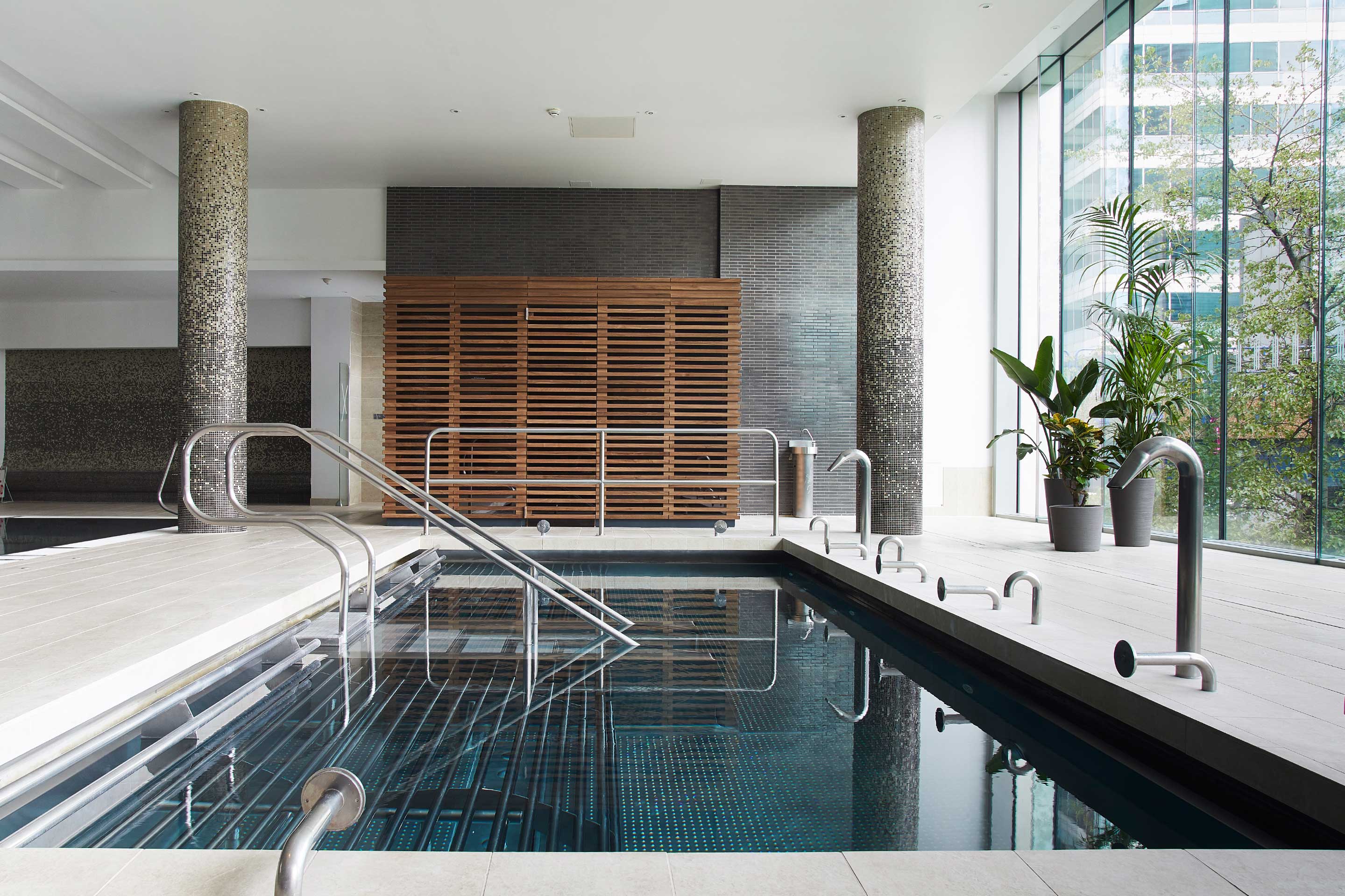 Commercial indoor swimming pool