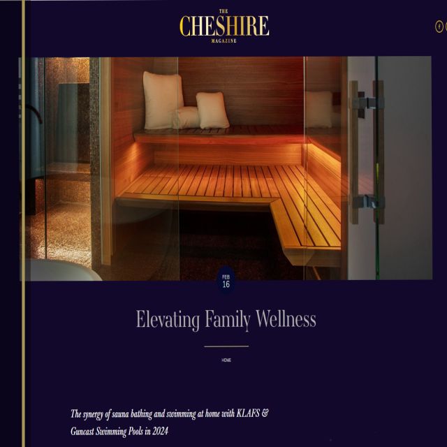Elevating family wellness

KLAFS feature in the beautiful Cheshire Magazine, with words from Director of Guncast Swimming Pools and KLAFS in the UK, Gilles Darmon, and a showcase of the latest products to hit the UK market in 2024.

#Family #Wellness #KLAFS #CheshireMagazine #ShowroomOpening #LuxurySauna #SteamRoom
